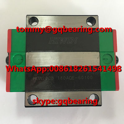 खरीदें GCR15 स्टील सामग्री HIWIN HGW20CB फ्लैंज प्रकार रैखिक गाइडवे ऑनलाइन निर्माण