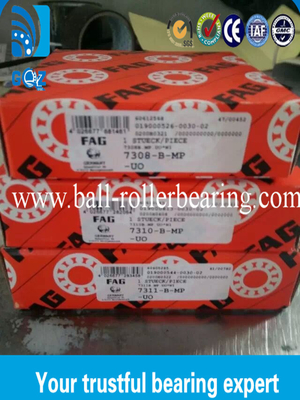 क्रोम स्टील कोणीय संपर्क गेंद बीयरिंग Z2V2 Z3V3 कंपन 7308-बी-एमपी