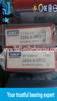 पेशेवर डबल रो कोणीय संपर्क गेंद बीयरिंग 7205 ACD / P4A 25*52*15 मिमी