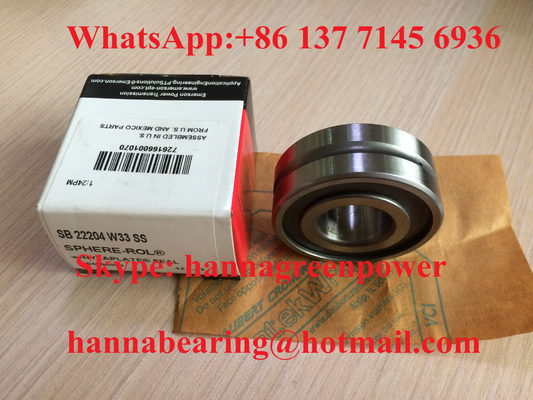SB 22204 W33 SS डबल सील के साथ गोलाकार रोलर असर 20x47x18 मिमी