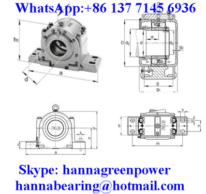 शाफ्ट 190mm LOE238-N-BL-L स्प्लिट प्लमर ब्लॉक हाउसिंग 190x820x485mm