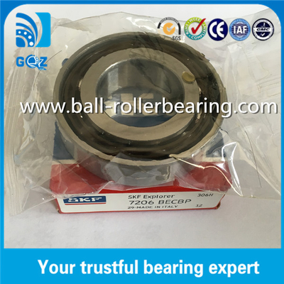 OD62mm SKF P0 प्रेसिजन एंगुलर कॉन्टैक्ट लेयरिंग 7206BECBP 30*62*16mm