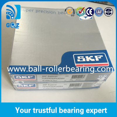 15 डिग्री संपर्क कोण उच्च परिशुद्धता गेंद बीयरिंग Skf 71911 CD / P4A