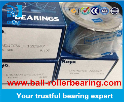 koyo डीएसी ऑटोमोटिव बीयरिंग्स, टोयोटा कोरोला 90363-40066 के लिए डबल रो रेडियल बॉल बीयरिंग DAC4074W-3