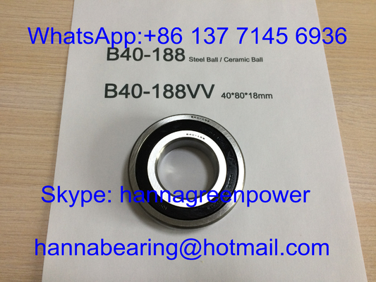 B40-188VV 15000RPM स्टील बॉल लेयरिंग B40-188-2RS हाई स्पीड मोटर लेयरिंग 40*80*18mm