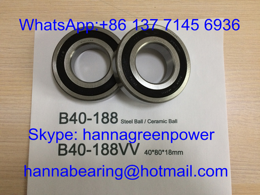 B40-188VV 15000RPM स्टील बॉल लेयरिंग B40-188-2RS हाई स्पीड मोटर लेयरिंग 40*80*18mm
