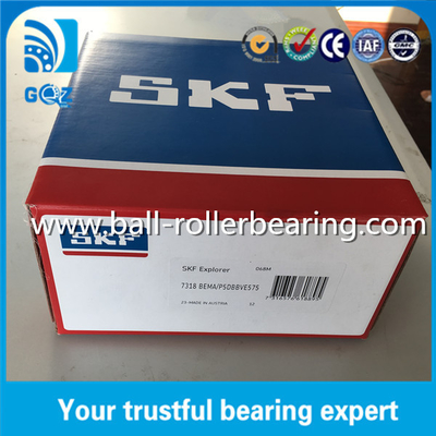 पी5 प्रेसिजन स्प्लिट बाहरी अंगूठी SKF 7318 BEMA / P5DBBVE575 कोणीय संपर्क गेंद असर