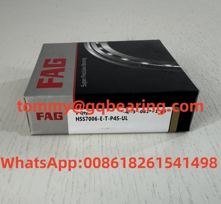 स्टील सामग्री Fag कोणीय संपर्क गेंद असर Hss7006-E-T-P4s-Ul सुपर परिशुद्धता