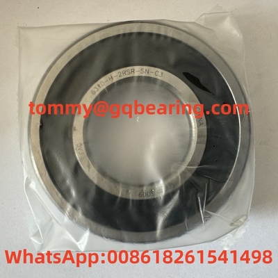 स्टील शीट धातु पिंजरे FAG 6310-H-2RSR-SN-C3 गहरी ग्रूव गेंद असर 50x110x27 मिमी