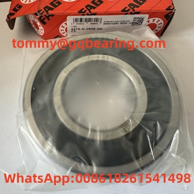स्टील शीट धातु पिंजरे FAG 6310-H-2RSR-SN-C3 गहरी ग्रूव गेंद असर 50x110x27 मिमी