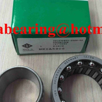 NKIA5904 संयुक्त सुई रोलर असर, कोणीय संपर्क गेंद असर 20x37x23 मिमी