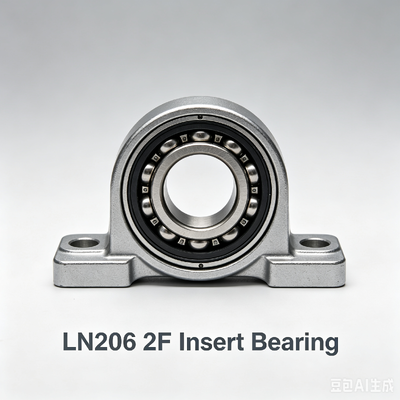 LN206 2F डबल सील डालने के लिए गेंद असर 30 मिमी बोर