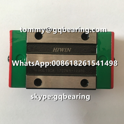 HIWIN HGL15CA HGL15CAZAC प्रतिस्पर्धी मूल्य के साथ वर्ग प्रकार रैखिक स्लाइडिंग असर