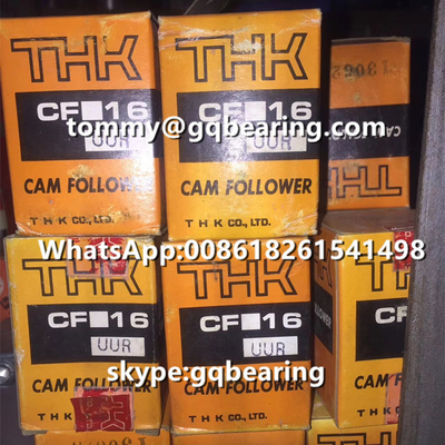 क्रोम स्टील सामग्री THK CF16UUR कैम फॉलोअर असर सिलेंडर बाहरी अंगूठी के साथ