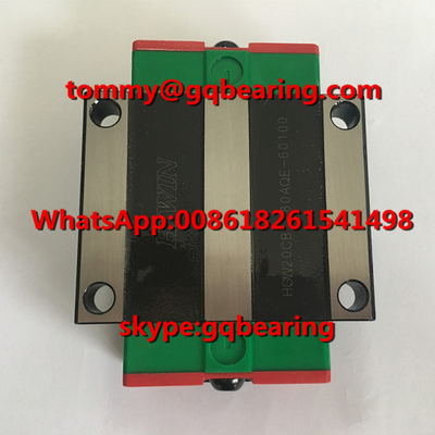 GCR15 स्टील सामग्री HIWIN HGW20CB फ्लैंज प्रकार रैखिक गाइडवे
