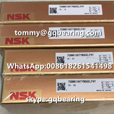 सिरेमिक सामग्री गेंदों P4Y उच्च परिशुद्धता NSK 75BNR10HTYNDUELP4Y उच्च गति गेंद पेंच असर