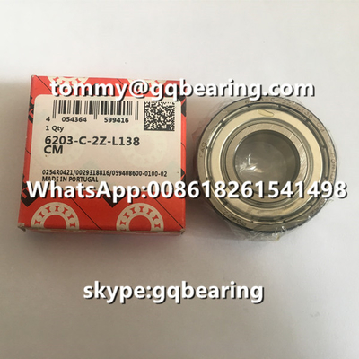 पुर्तगाल मूल FAG 6203-C-2Z-L138 CM गहरी ग्रूव गेंद असर 6203-C-2Z असर