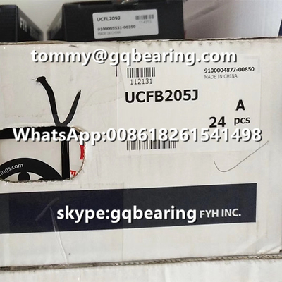 कास्ट आयरन सामग्री FYH UCFB207J 3-बोल्ट फ्लैंग्ड तकिया ब्लॉक बॉल लेयरिंग UCFB207