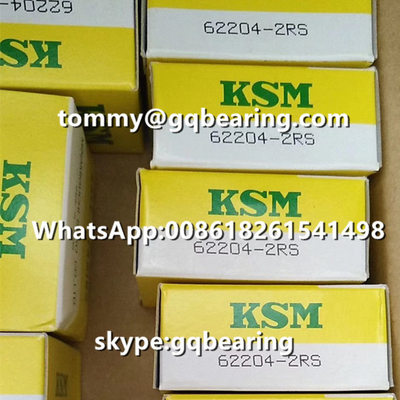 जापान उत्पत्ति KSM 62205-2RS रबर सील गहरी ग्रूव गेंद असर 25 x 52 x 18 मिमी