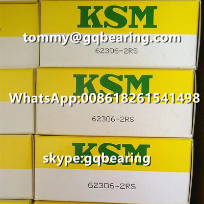 जापान उत्पत्ति KSM 62306-2RS रबर सील गहरी ग्रूव गेंद असर 30 x 72 x 27 मिमी