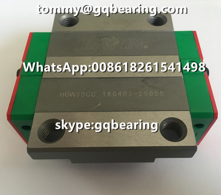 उच्च परिशुद्धता भारी भार प्रकार Hiwin HGW30CC HGW30CCZAC रैखिक स्लाइड असर