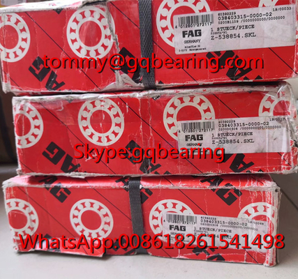 FAG 538854 डबल रो एंगुलर कॉन्टैक्ट बॉल लेयरिंग 309515D स्प्लिट इनर रिंग वाला लेयरिंग