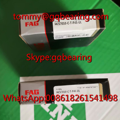 Ceramic Material Balls FAG HCS7010-C-T-P4S-UL हाई स्पीड एंगुलर कॉन्टैक्ट बॉल बेयरिंग