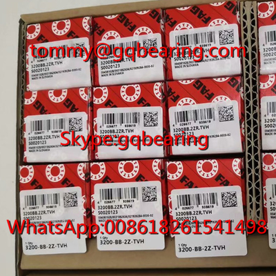 स्लोवाकिया उत्पत्ति FAG 3200BB.2ZR.TVH नायलॉन पिंजरे डबल रो कोणीय संपर्क गेंद असर 3200-बी-2Z-TVH असर