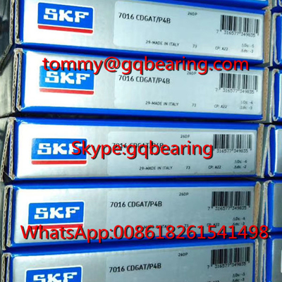 स्पिंडल के लिए SKF 7016CDGAT/P4B सुपर प्रेसिजन एंगुलर कॉन्टैक्ट बॉल लेयरिंग