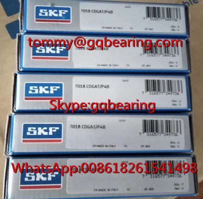 स्पिंडल के लिए SKF 7018CDGAT/P4B सुपर प्रेसिजन एंगुलर कॉन्टैक्ट बॉल लेयरिंग