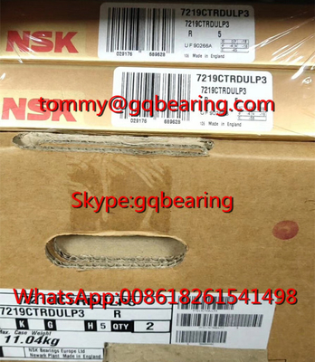 P3 सुपर प्रेसिजन NSK 7221CTRDULP3 एकल पंक्ति कोणीय संपर्क गेंद असर 105*190*36 मिमी