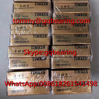 TIMKEN B7208C-T-P4S-DUL सुपर परिशुद्धता कोणीय संपर्क गेंद असर 40x80x18 मिमी संपर्क कोण 15 डिग्री