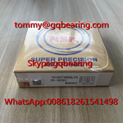 NSK 7010CTYNSULP4 सुपर परिशुद्धता कोणीय संपर्क गेंद असर 7010 धुरी गेंद असर