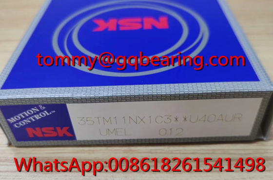 Gcr15 स्टील सामग्री NSK 35TM11NX1C3 U40AUR गियरबॉक्स डीप ग्रूव बॉल असर