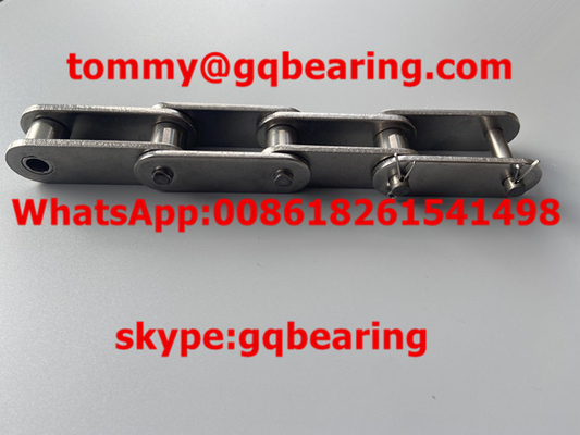 50.8mm SUS316 C2080H डबल पिच कन्वेयर चेन एंटी-कोरोशन स्टेनलेस स्टील चेन