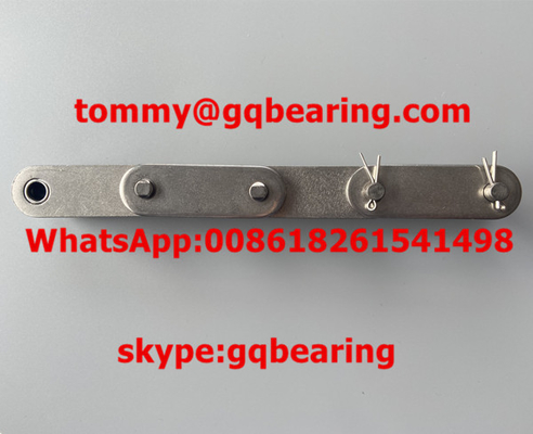 50.8mm SUS316 C2080H डबल पिच कन्वेयर चेन एंटी-कोरोशन स्टेनलेस स्टील चेन