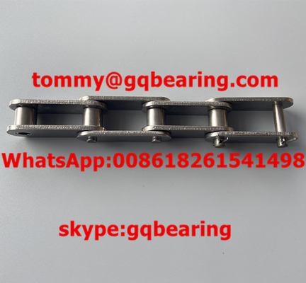 50.8mm SUS316 C2080H डबल पिच कन्वेयर चेन एंटी-कोरोशन स्टेनलेस स्टील चेन