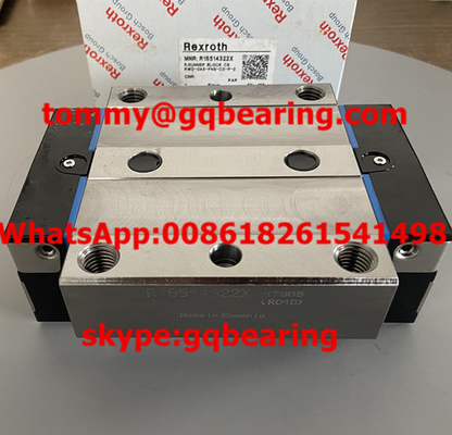 R18514322X फ्लैंज प्रकार रोलर रनर ब्लॉक कार्बन स्टील रैखिक गति गाइडवे