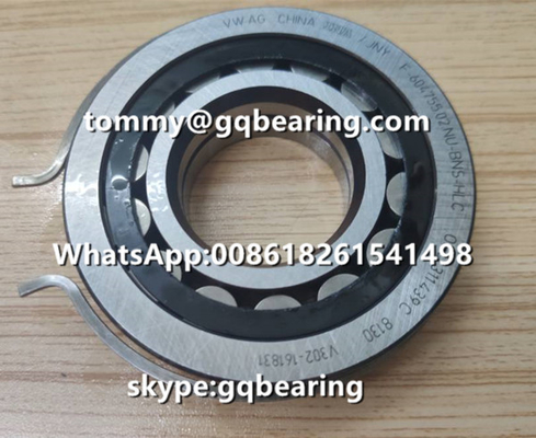 VW AG INA F-604755.02 35*80*18 मिमी के स्नैप रिंग के साथ 80Mm OD के साथ बेलनाकार रोलर असर
